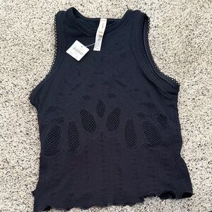 Chic Black Lace Tank Top